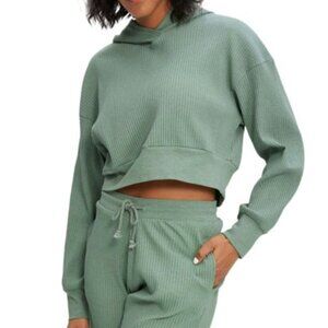 NOIZE Ribbed Cropped Hoodie (NWT)